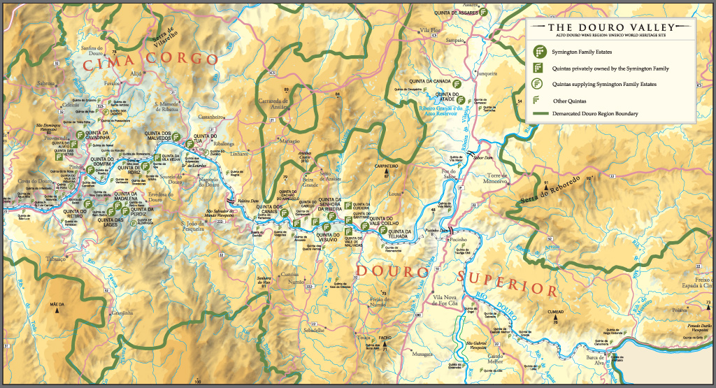 Douro Valley Vineyards Map · Symington Family Estates