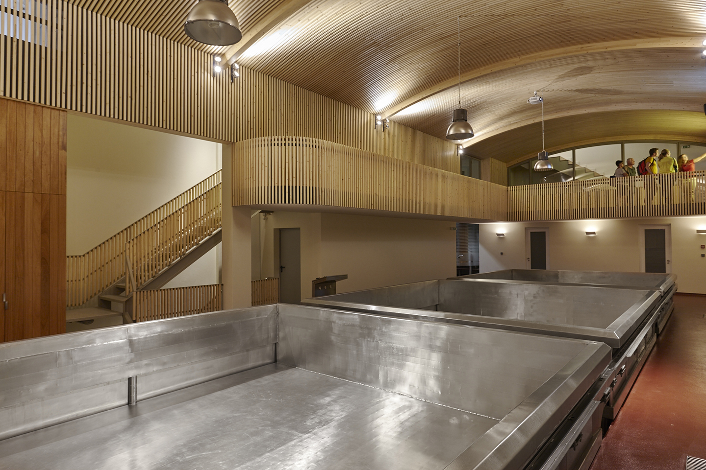 The visitor viewing balcony in the lagar winery