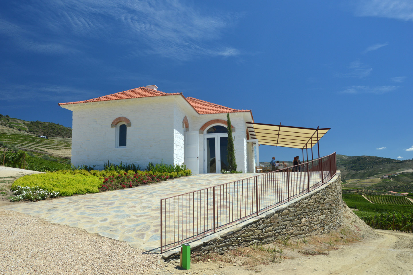 Visitors can pause at Echo House during the vineyard walks