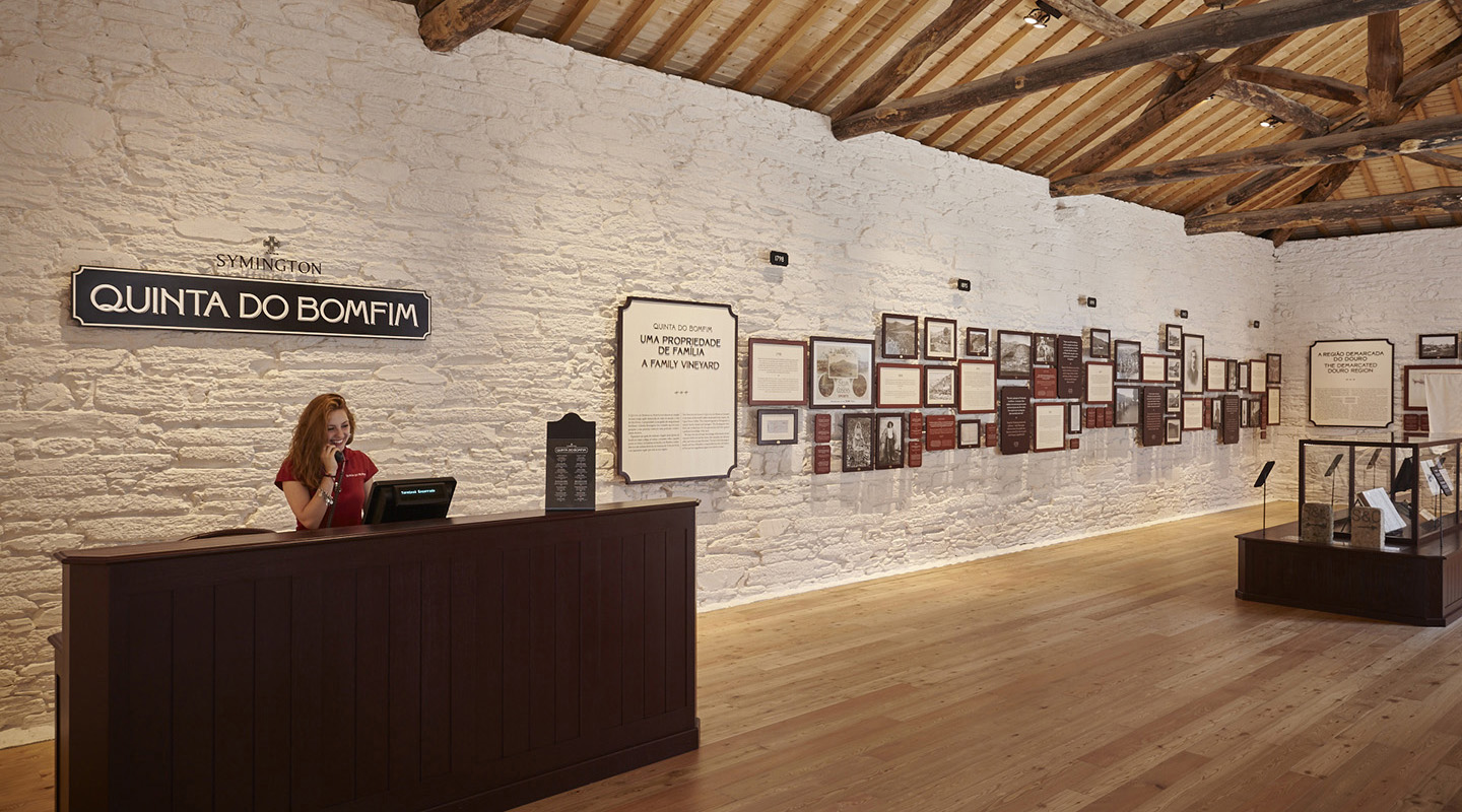 The welcome desk at reception